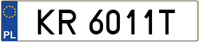 Trailer License Plate